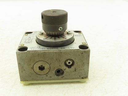 Toyooki Kogyo HFD1-KG2K-1M-02 Hydraulic Flow Control Valve Manual Dial 7MPA