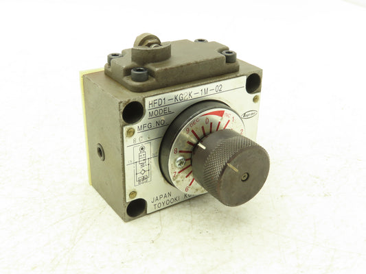 Toyooki Kogyo HFD1-KG2K-1M-02 Hydraulic Flow Control Valve Manual Dial 7MPA