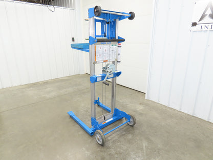 Genie GL8 Manual Material Lift Utility 400Lb 8'3" Lift Hand Winch Aluminum