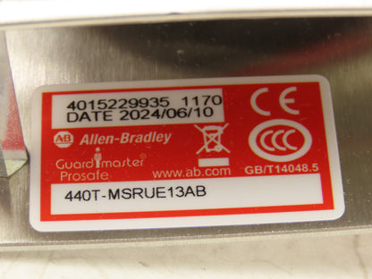 Allen Bradley 440T-MSRUE13AB Guardmaster Trapped Key Interlock Solenoid Release