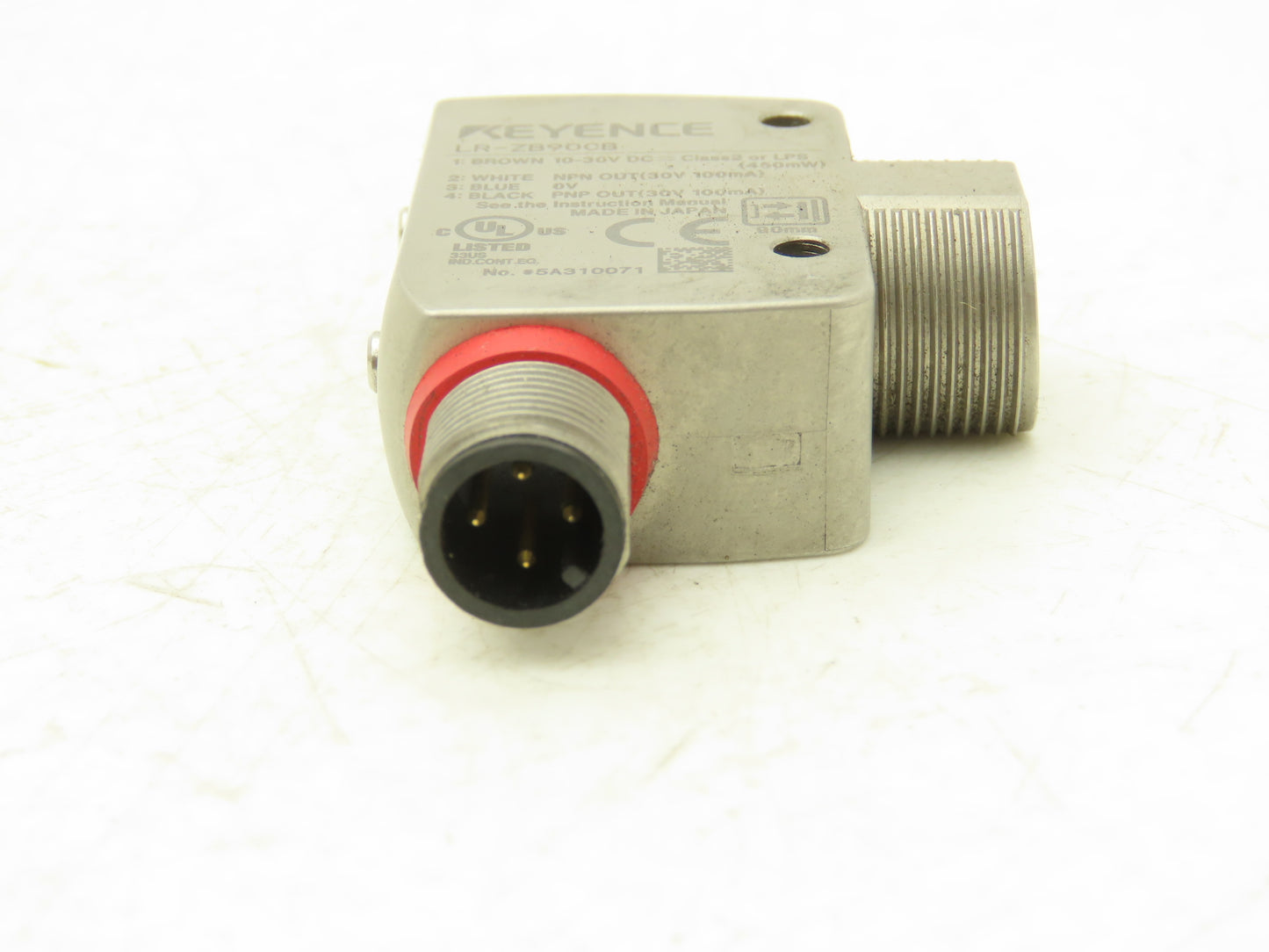 Keyence LR-ZB90CB Self-Contained CMOS Photoelectric Laser Proximity Sensor