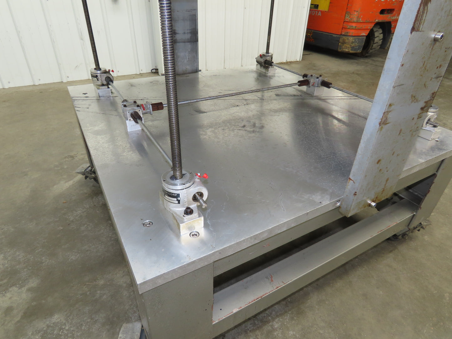 1" Aluminum Top Machine Base Weld Table 45x43" Work Bench Table Joyce Screw Jack