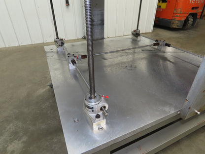 1" Aluminum Top Machine Base Weld Table 45x43" Work Bench Table Joyce Screw Jack