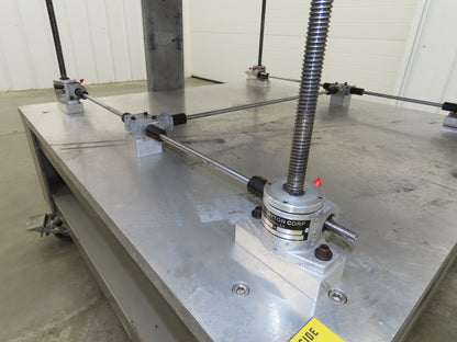 1" Aluminum Top Machine Base Weld Table 45x43" Work Bench Table Joyce Screw Jack