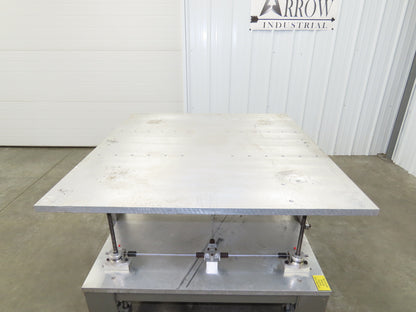 1" Aluminum Top Machine Base Weld Table 45x43" Work Bench Table Joyce Screw Jack