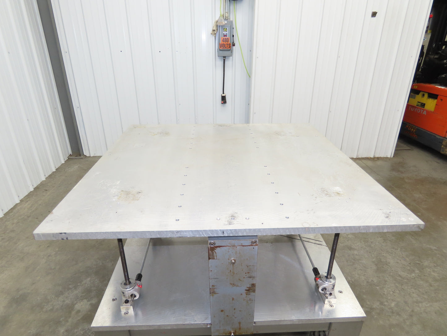 1" Aluminum Top Machine Base Weld Table 45x43" Work Bench Table Joyce Screw Jack