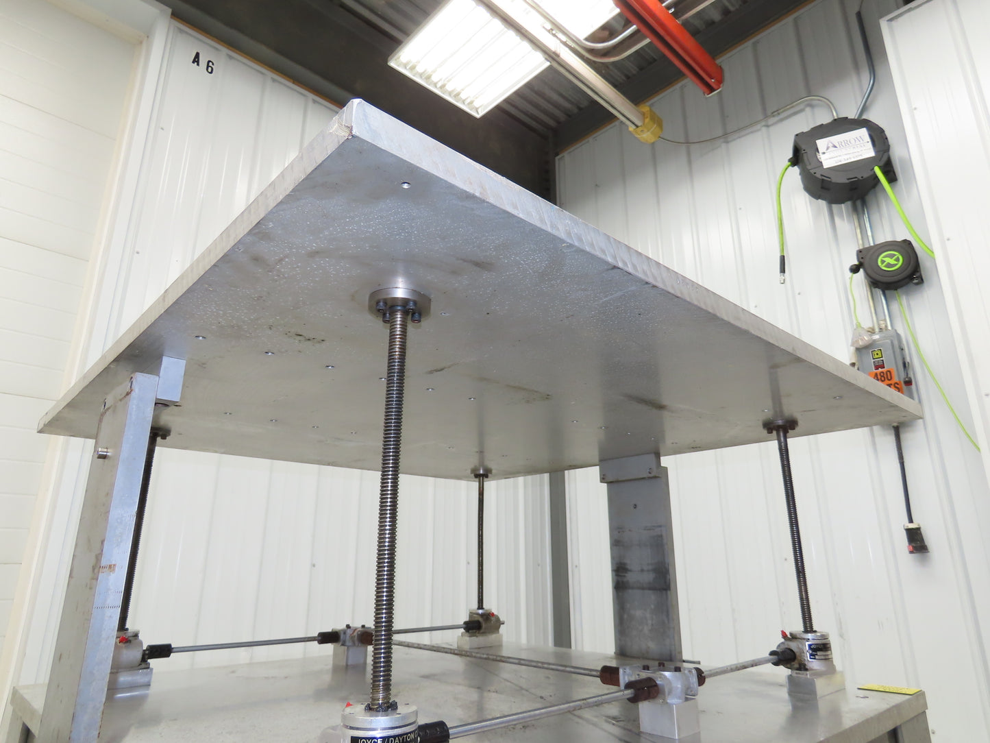 1" Aluminum Top Machine Base Weld Table 45x43" Work Bench Table Joyce Screw Jack