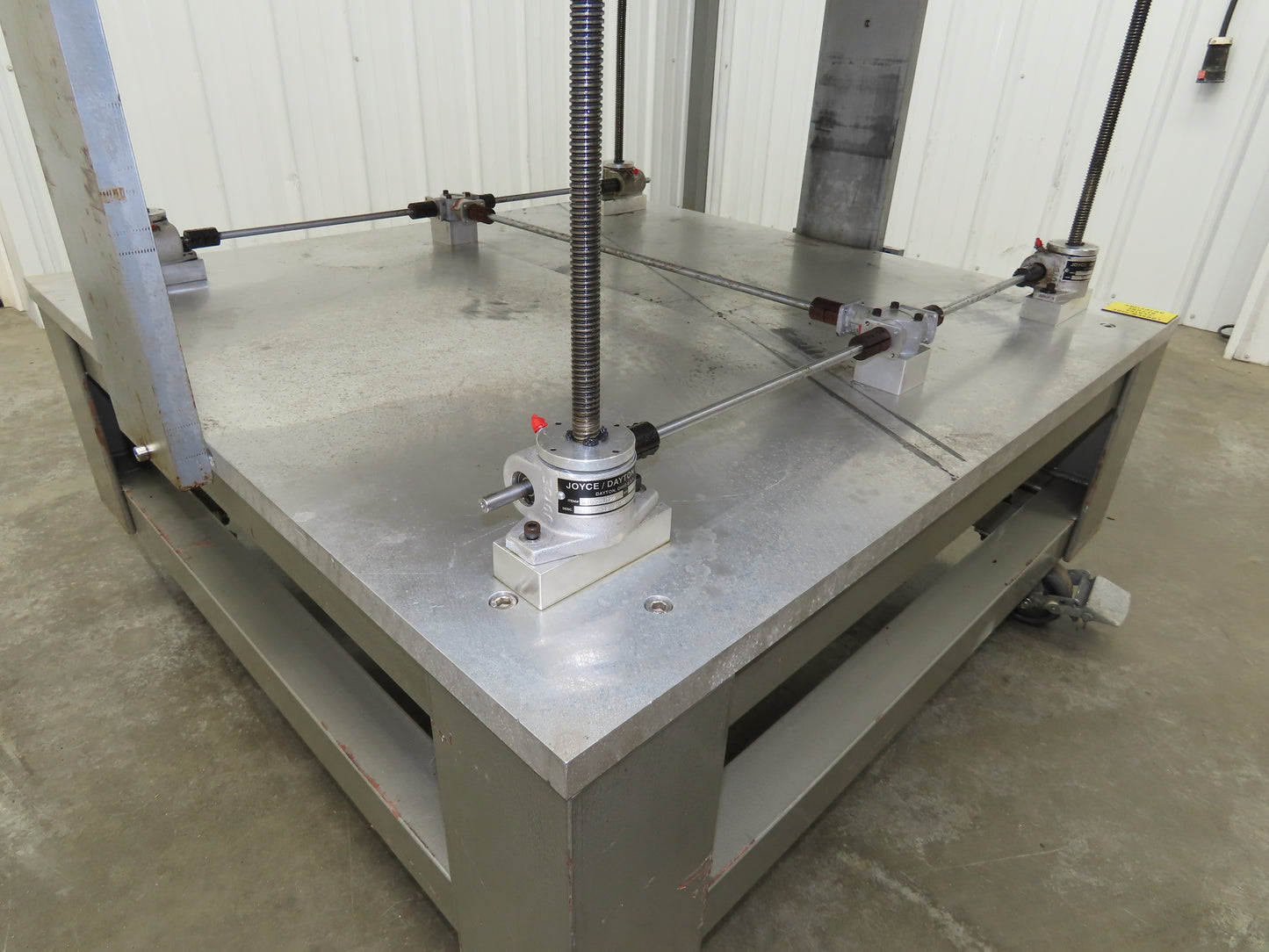 1" Aluminum Top Machine Base Weld Table 45x43" Work Bench Table Joyce Screw Jack