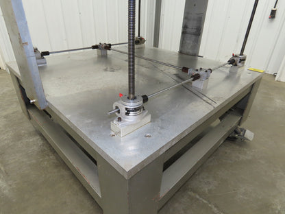 1" Aluminum Top Machine Base Weld Table 45x43" Work Bench Table Joyce Screw Jack