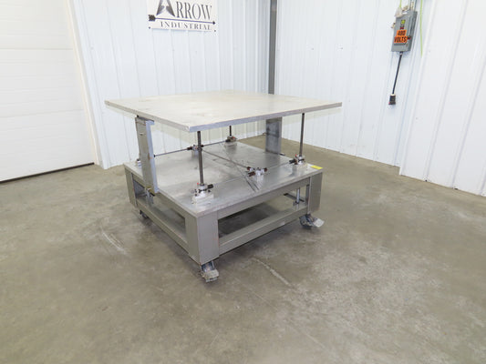 1" Aluminum Top Machine Base Weld Table 45x43" Work Bench Table Joyce Screw Jack