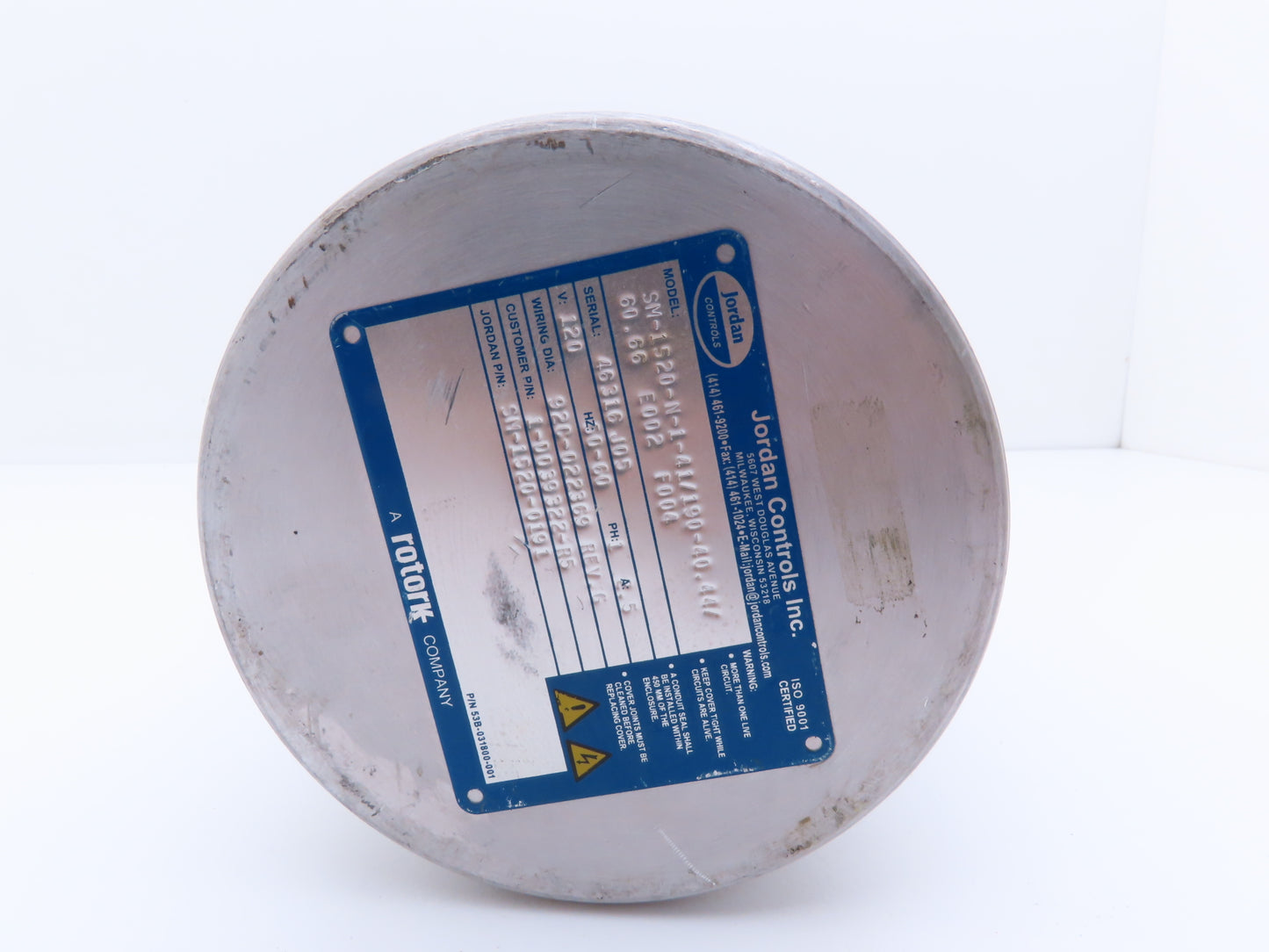 Jordan Controls SM-1520-N-1-41/190-40.44/60.66 Stepper Motor 120V SM-1520-0191