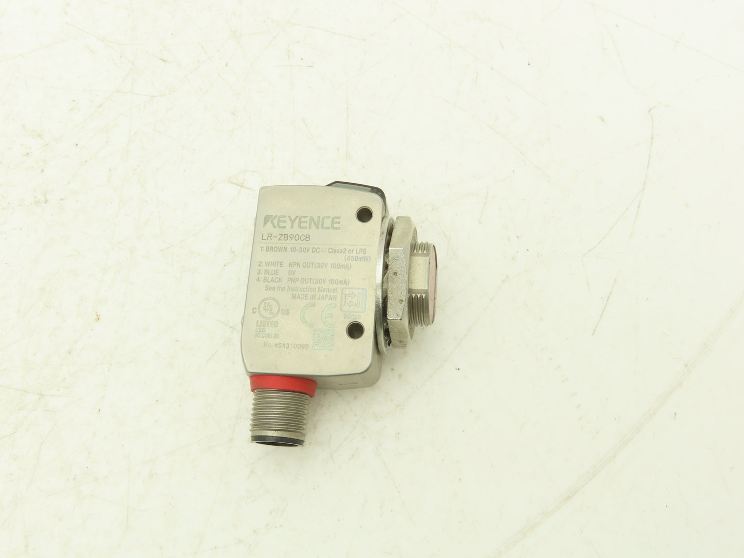 Keyence LR-ZB90CB Self-Contained CMOS Photoelectric Laser Proximity Sensor