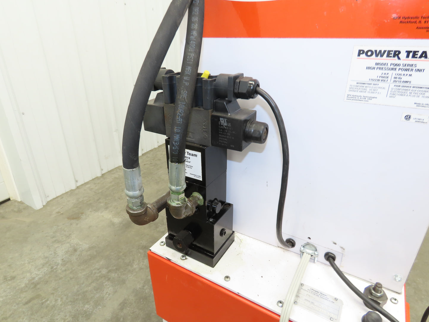 SPX Hydraulic Press 55 Ton 36"H Frame 120V Pump 13" Cylinder 10000PSI