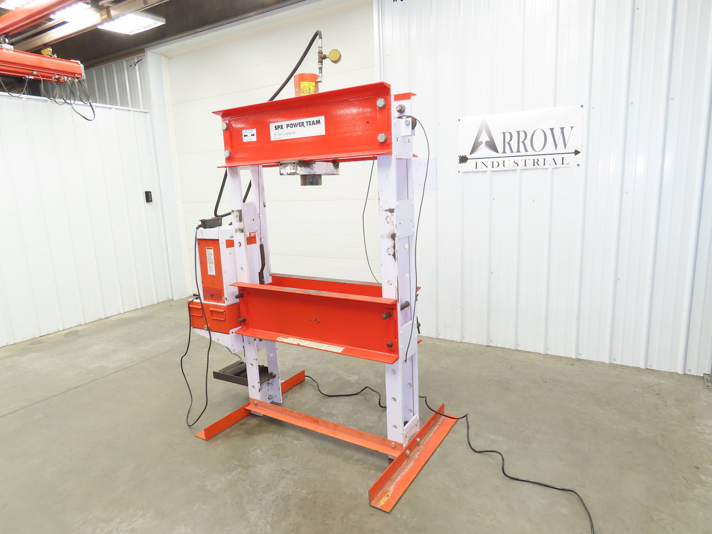 SPX Hydraulic Press 55 Ton 36"H Frame 120V Pump 13" Cylinder 10000PSI