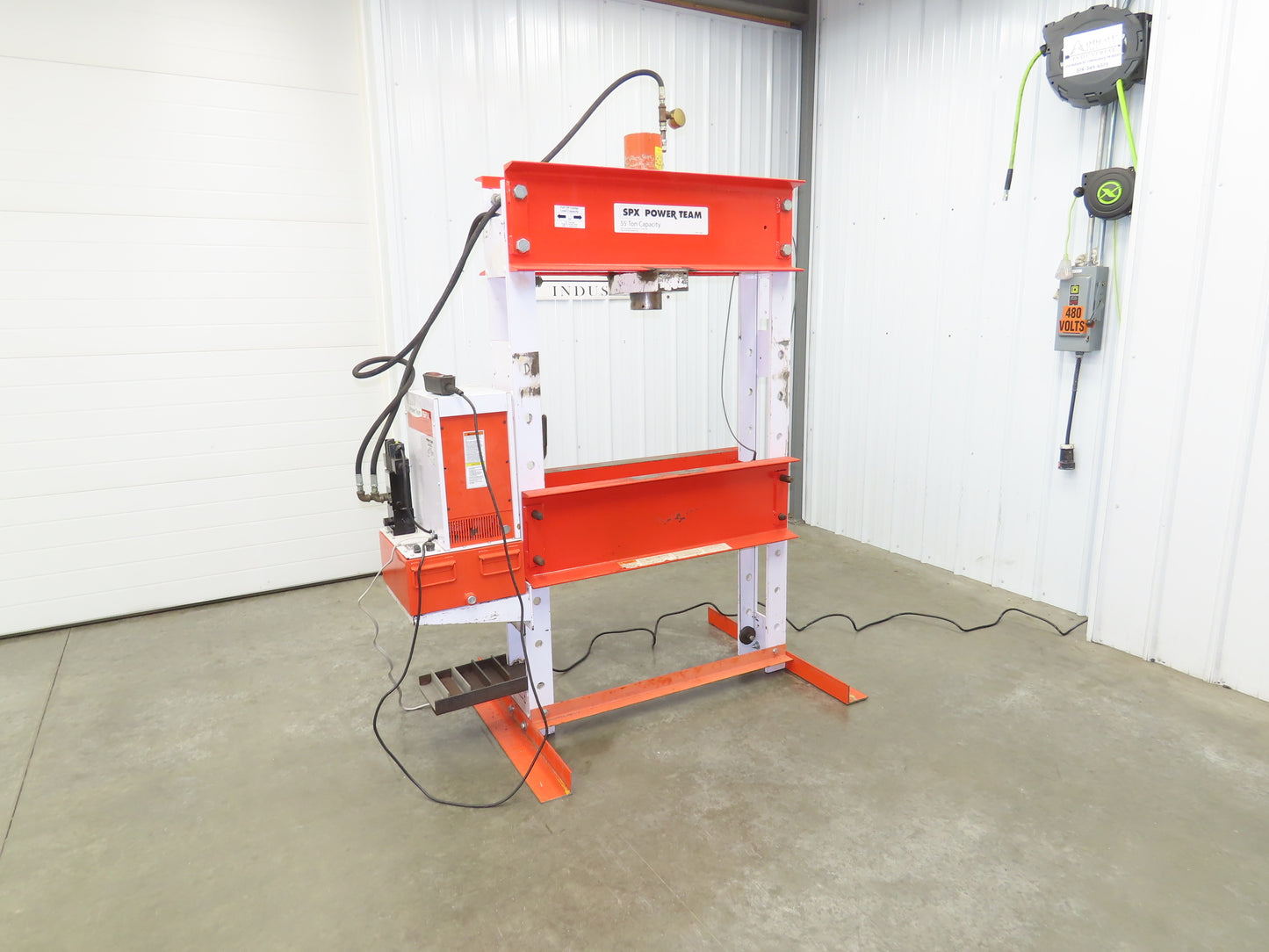 SPX Hydraulic Press 55 Ton 36"H Frame 120V Pump 13" Cylinder 10000PSI