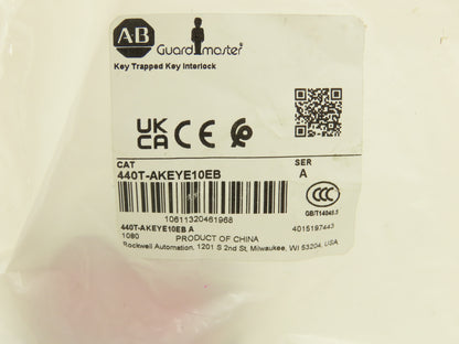 Allen Bradley 440T-AKEYE10EB Guardmaster Trapped Key Interlock Key Eb  Lot of 2