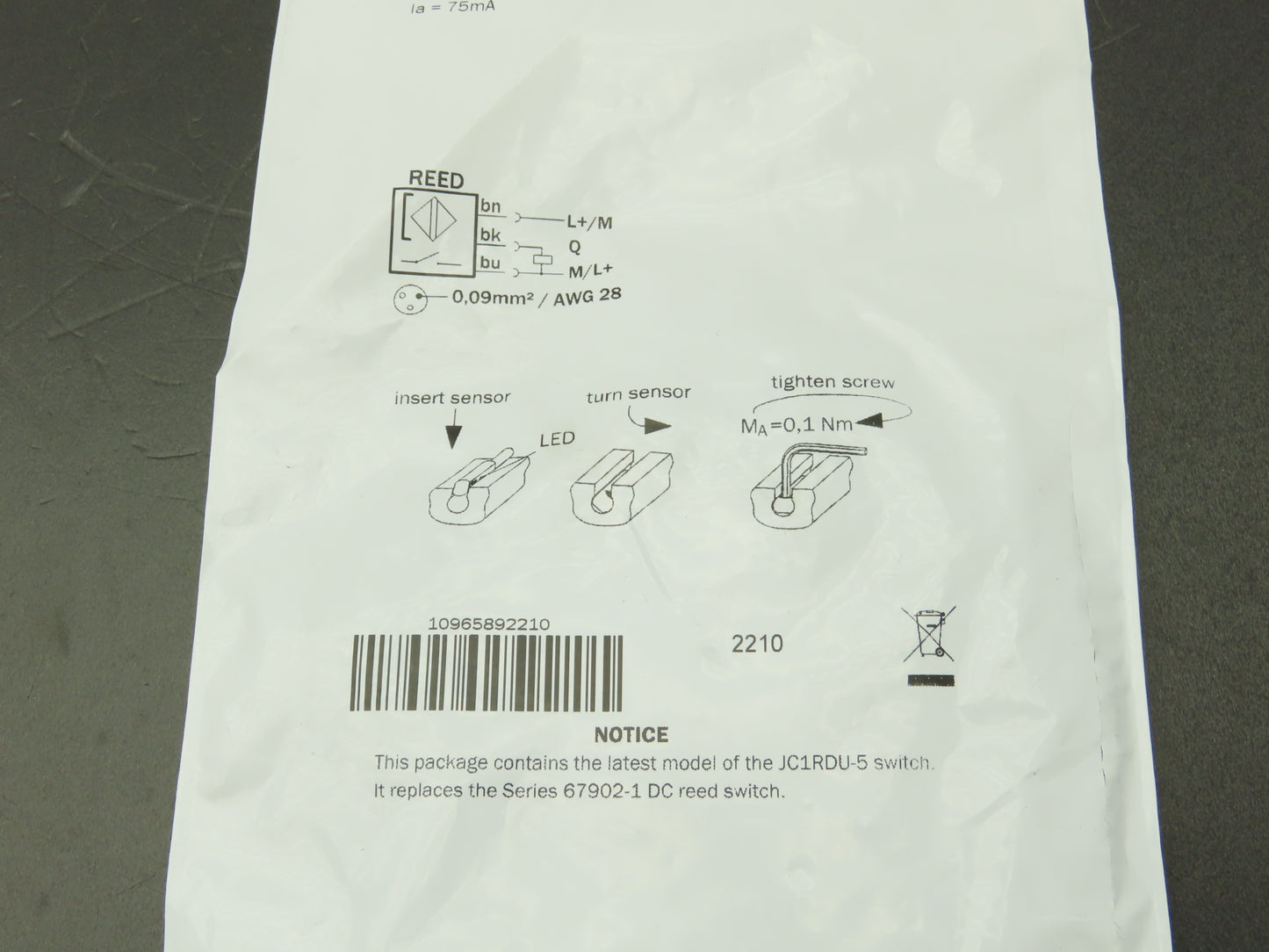 PHD JC1RDU-5 Reed Switch Position Sensor 5M Cable