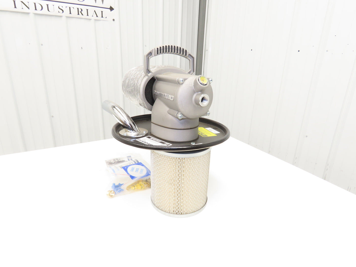 Guardair PQ05H125 PowerQUAD 5 Gal Drum Pneumatic Vacuum Head Wet/Dry 20-45CFM