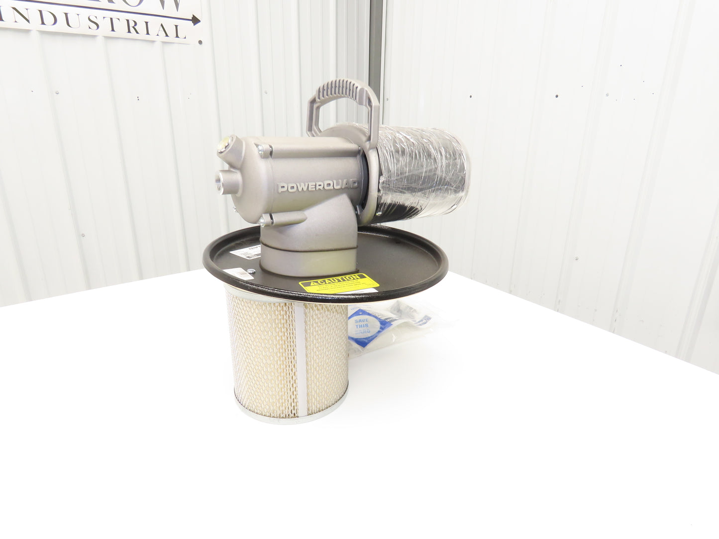Guardair PQ05H125 PowerQUAD 5 Gal Drum Pneumatic Vacuum Head Wet/Dry 20-45CFM