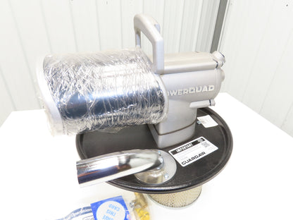 Guardair PQ05H125 PowerQUAD 5 Gal Drum Pneumatic Vacuum Head Wet/Dry 20-45CFM