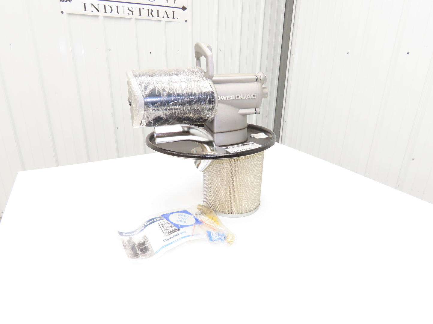 Guardair PQ05H125 PowerQUAD 5 Gal Drum Pneumatic Vacuum Head Wet/Dry 20-45CFM