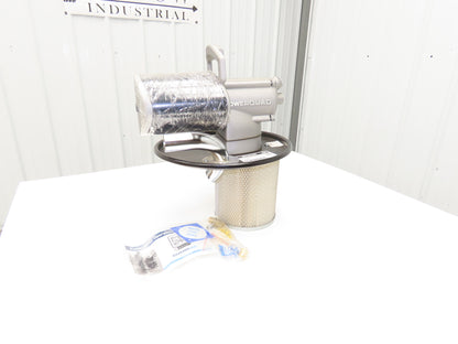 Guardair PQ05H125 PowerQUAD 5 Gal Drum Pneumatic Vacuum Head Wet/Dry 20-45CFM
