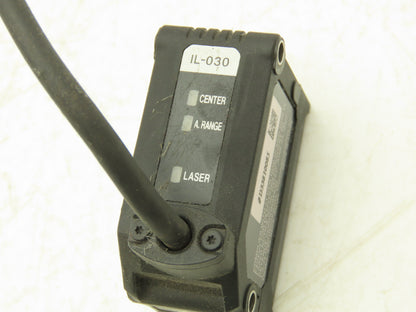 Keyence IL-030 CMOS Multi-Function Analog Laser Sensor 20 to 45 mm Range