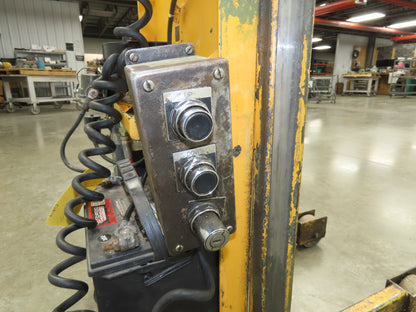 Langley BHLD Walk Behind Pallet Lift Truck 200lb 12V Straddle Platform 70" Lift