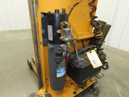 Langley BHLD Walk Behind Pallet Lift Truck 200lb 12V Straddle Platform 70" Lift