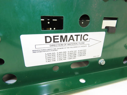 Dematic 25"W x 36"L Belt Over Roller Powered Conveyor 22"BF 48V Motorized Roller