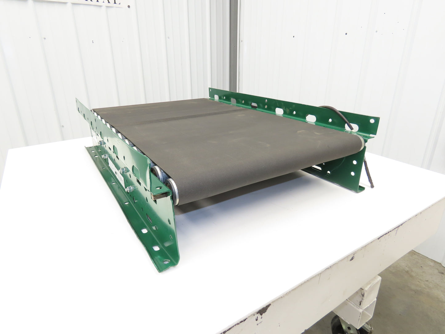 Dematic 25"W x 36"L Belt Over Roller Powered Conveyor 22"BF 48V Motorized Roller