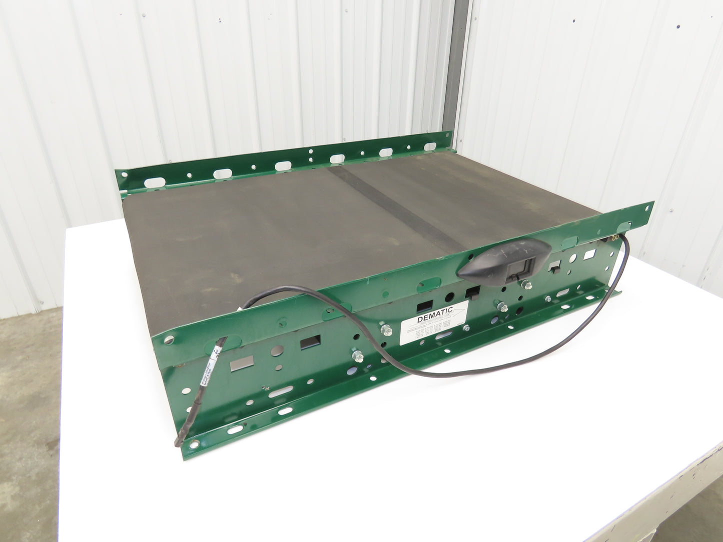 Dematic 25"W x 36"L Belt Over Roller Powered Conveyor 22"BF 48V Motorized Roller