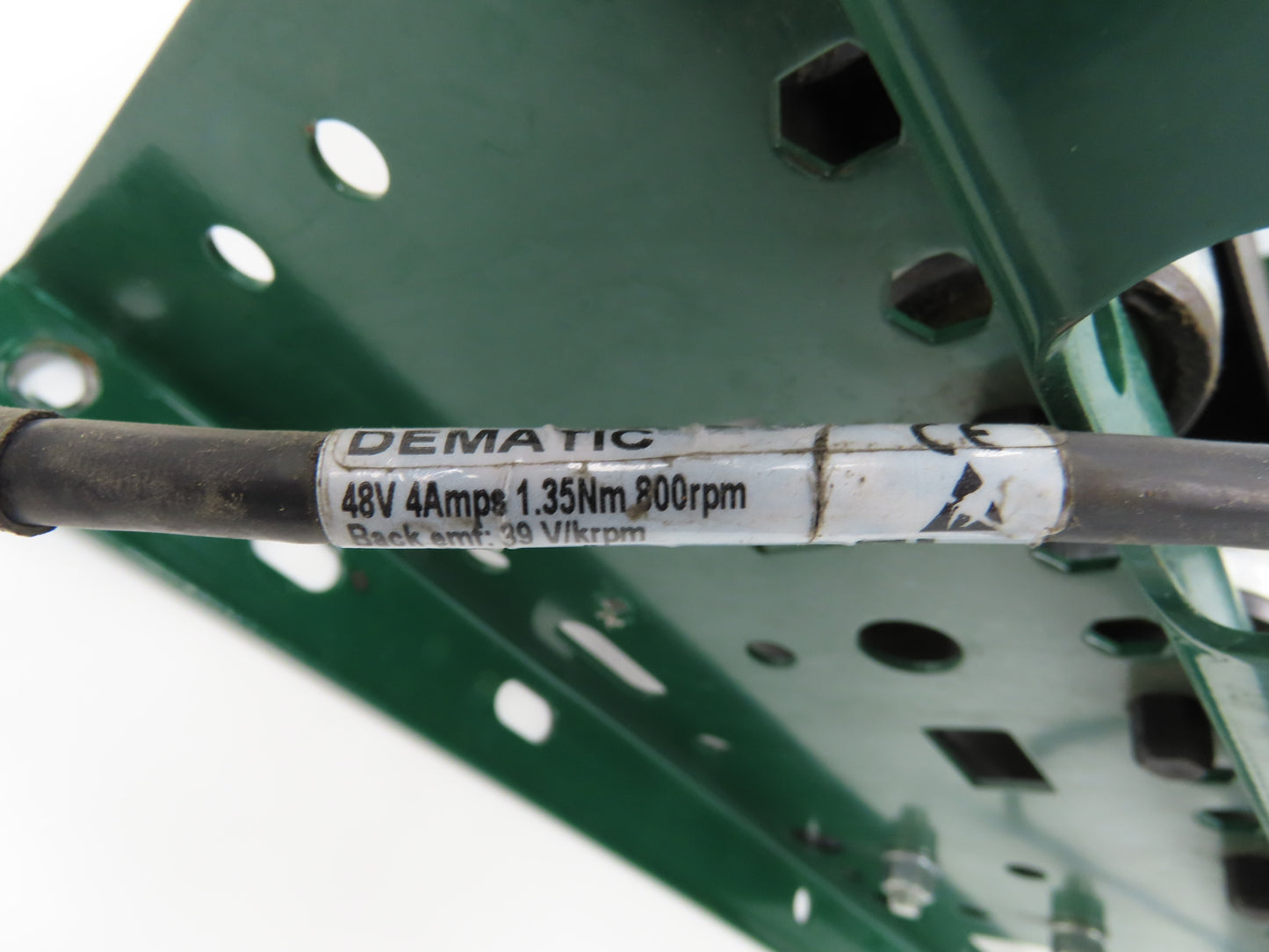Dematic 25"W x 36"L Belt Over Roller Powered Conveyor 22"BF 48V Motorized Roller