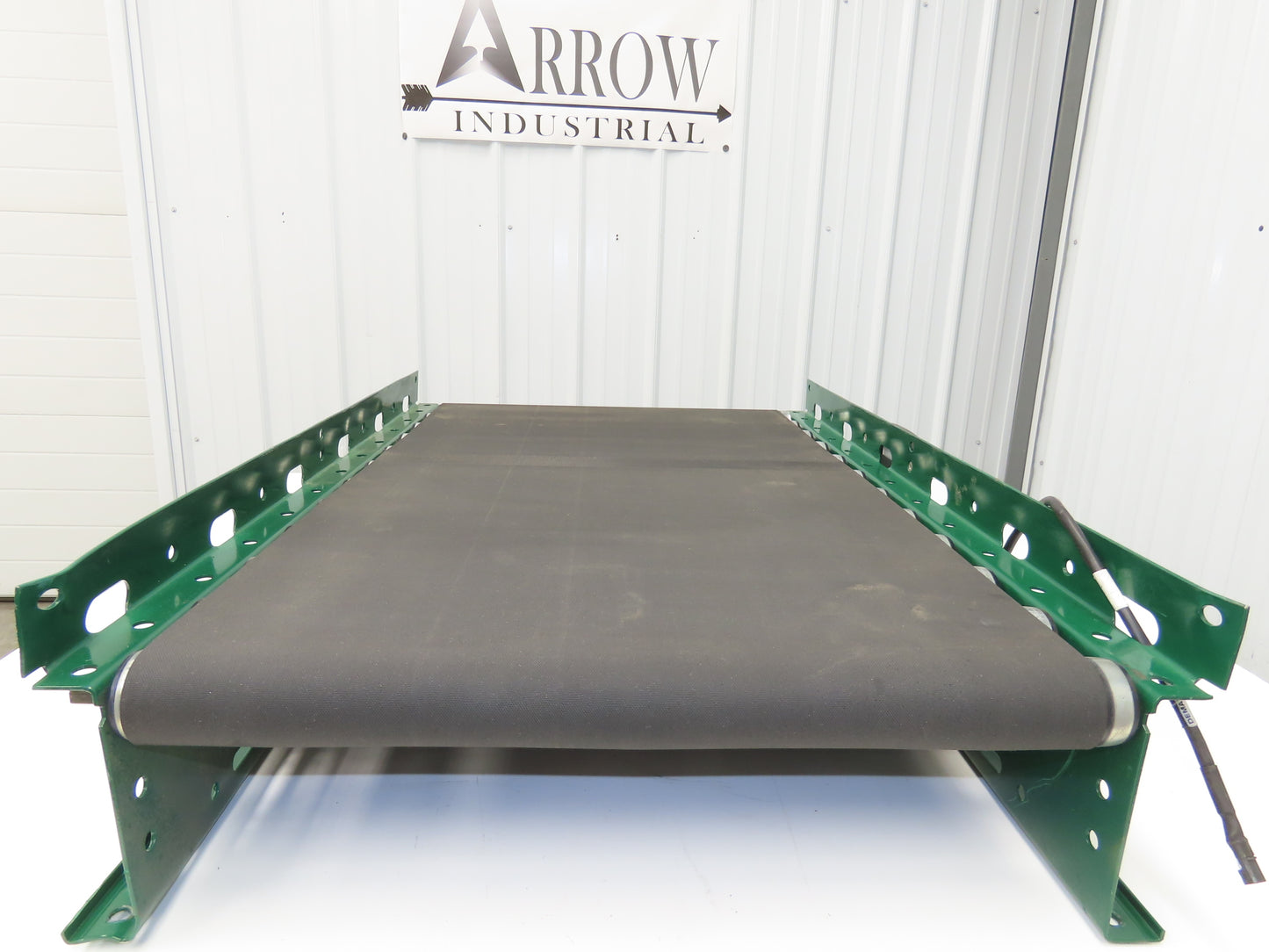 Dematic 25"W x 36"L Belt Over Roller Powered Conveyor 22"BF 48V Motorized Roller