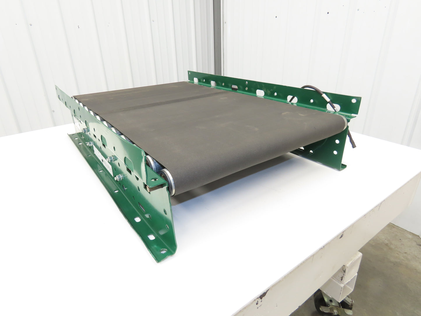 Dematic 25"W x 36"L Belt Over Roller Powered Conveyor 22"BF 48V Motorized Roller