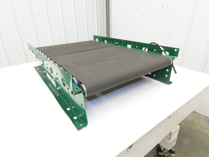 Dematic 25"W x 36"L Belt Over Roller Powered Conveyor 22"BF 48V Motorized Roller