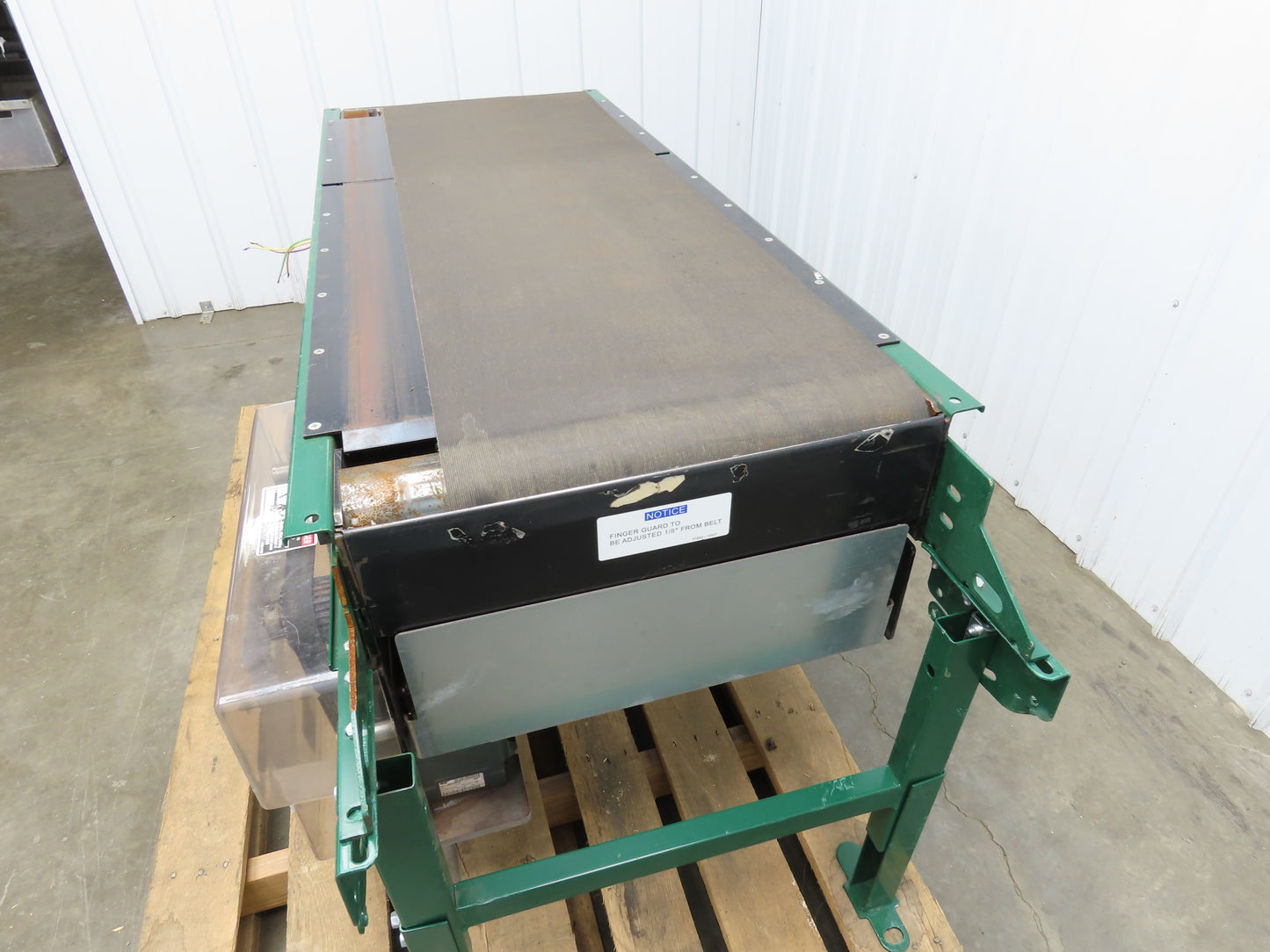Dematic 25"W x 60"L Slider Bed Conveyor 18" Belt 1.5Hp 3PH Belt Drive 220 FPM