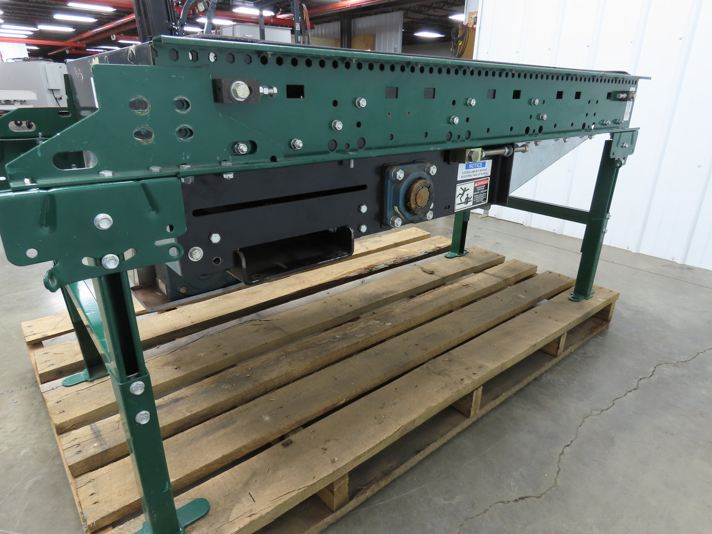 Dematic 25"W x 60"L Slider Bed Conveyor 18" Belt 1.5Hp 3PH Belt Drive 220 FPM