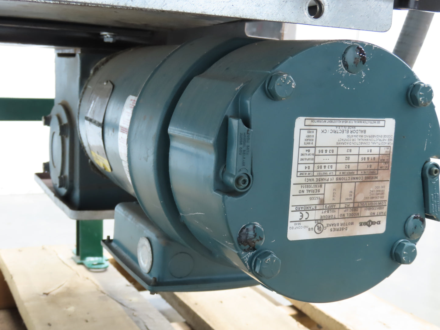 Dematic 25"W x 60"L Slider Bed Conveyor 18" Belt 1.5Hp 3PH Belt Drive 220 FPM