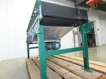 Dematic 25"W x 60"L Slider Bed Conveyor 18" Belt 1.5Hp 3PH Belt Drive 220 FPM