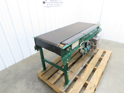 Dematic 25"W x 60"L Slider Bed Conveyor 18" Belt 1.5Hp 3PH Belt Drive 220 FPM