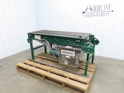 Dematic 25"W x 60"L Slider Bed Conveyor 18" Belt 1.5Hp 3PH Belt Drive 220 FPM