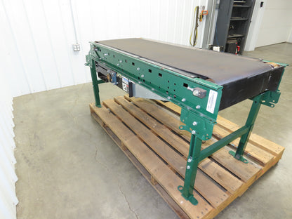 Dematic 25"W x 60"L Slider Bed Conveyor 18" Belt 1.5Hp 3PH Belt Drive 220 FPM
