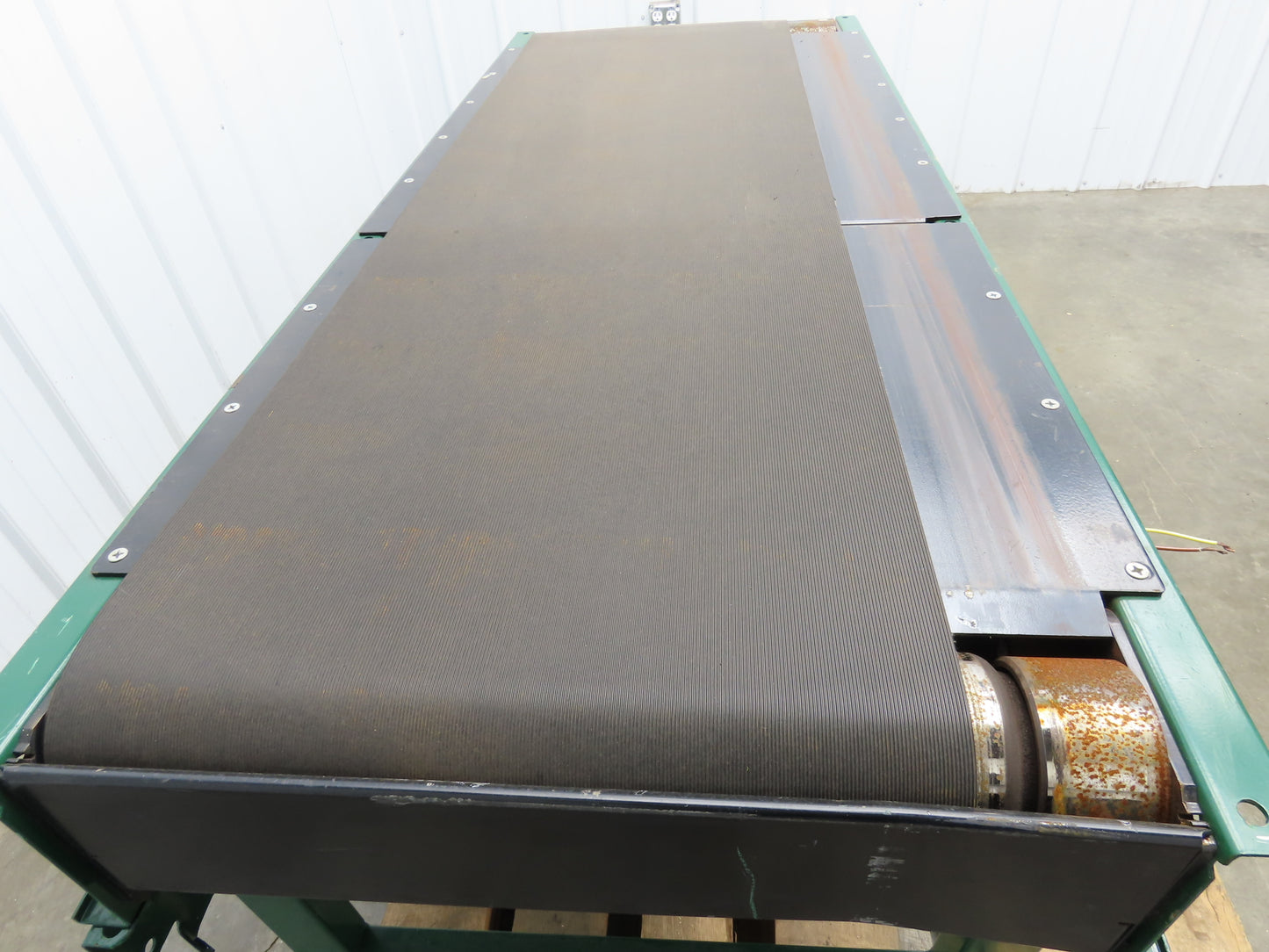 Dematic 25"W x 60"L Slider Bed Conveyor 18" Belt 1.5Hp 3PH Belt Drive 220 FPM