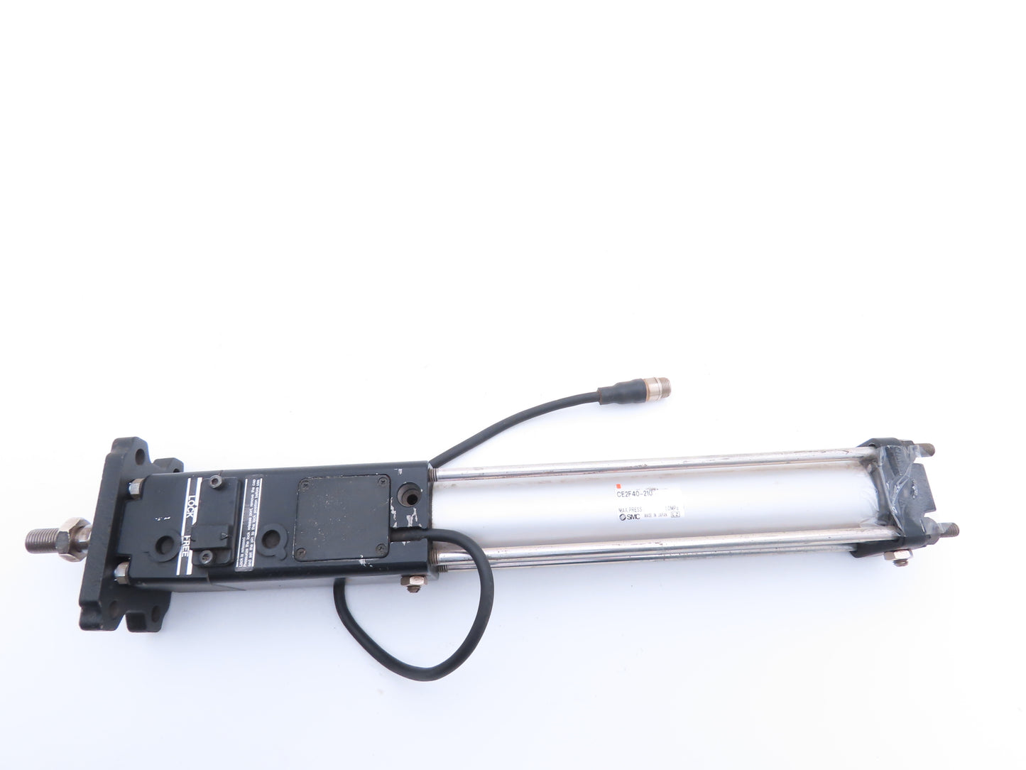 SMC CE2F40-210 Pneumatic Cylinder Scale 40mm Bore 210mm Stroke With Lock 145 PSI