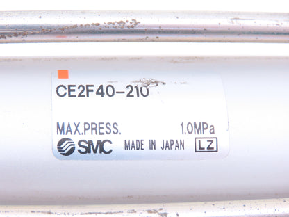 SMC CE2F40-210 Pneumatic Cylinder Scale 40mm Bore 210mm Stroke With Lock 145 PSI