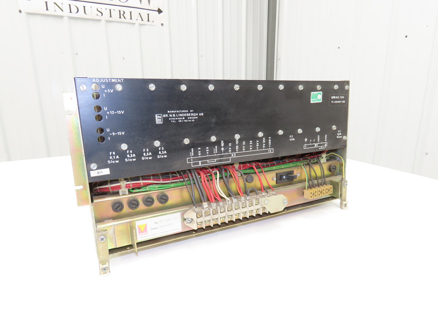 N.B. Lindebergh QMAU 130 Noack Transformer/Adjustable Power Supply
