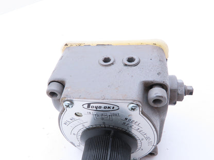 Toyooki Kogyo HF2-KGIK-02-301 Hydraulic Flow Control Valve Manual Dial