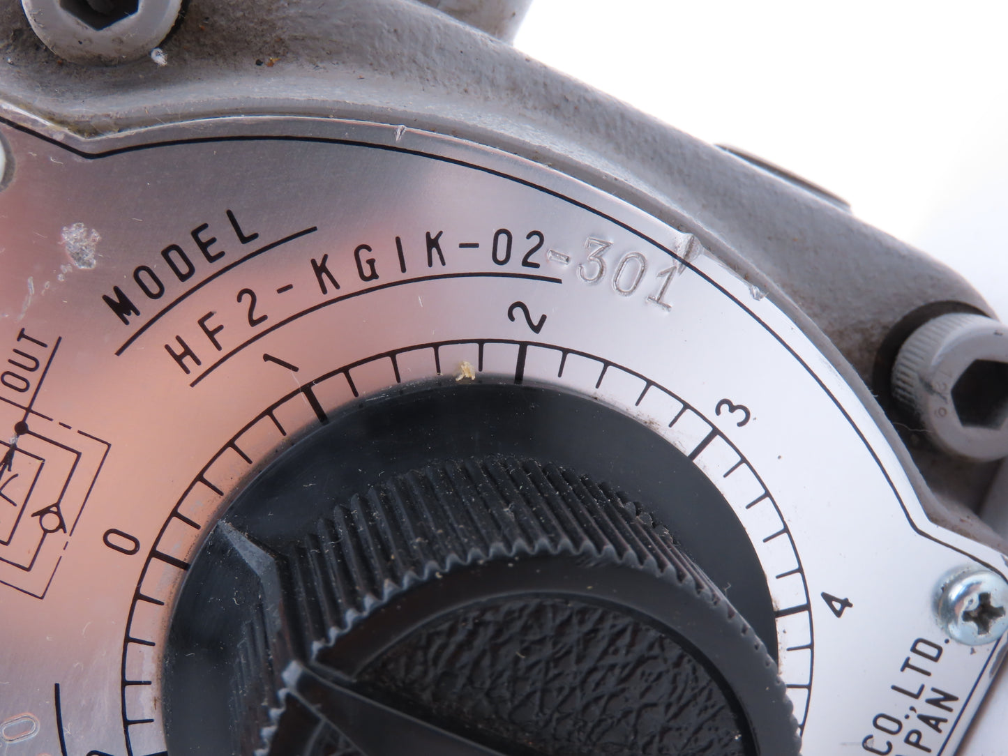 Toyooki Kogyo HF2-KGIK-02-301 Hydraulic Flow Control Valve Manual Dial