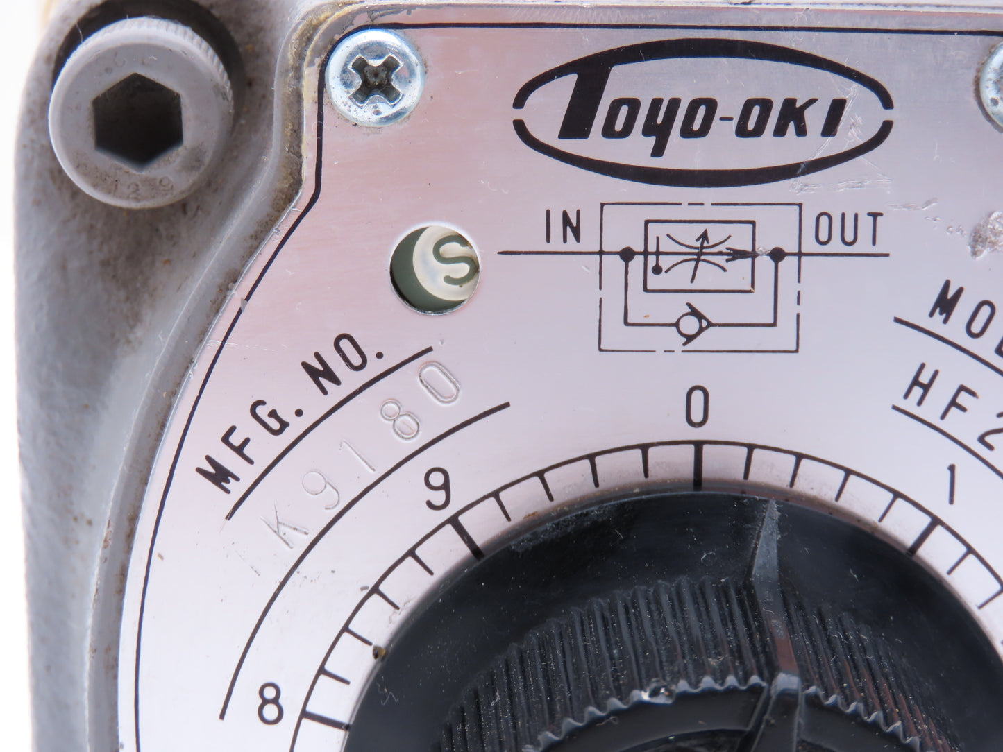 Toyooki Kogyo HF2-KGIK-02-301 Hydraulic Flow Control Valve Manual Dial